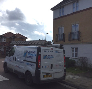 Investigating blocked sink and drain in Battery Road, Woolwich, South East London SE28