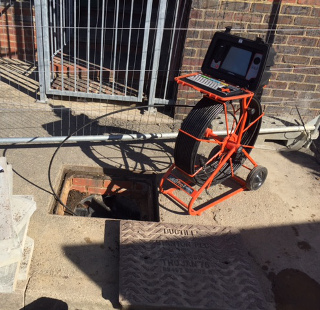 CCTV drain survey at Tesco Express in Little Ridge Avenue, St Leonards-on-Sea, East Sussex TN37