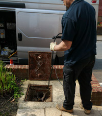 Drain excavation in Surrey